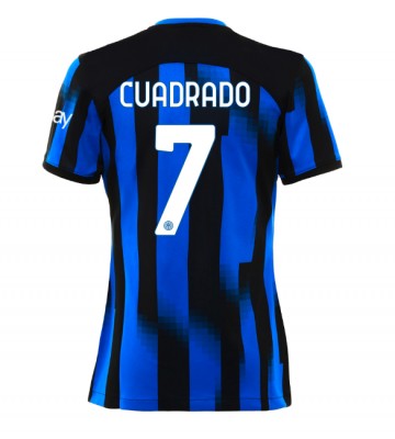 Inter Milan Juan Cuadrado #7 Primera Equipación Mujer 2023-24 Manga Corta